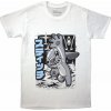 Disney tričko Stitch Jump Black & White Biela XL