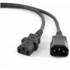 Kabel C-TECH síťový, prodlužovací, 3m VDE 220/230V napájecí CB-PWRC14-3