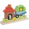 Thender Leaf Toys Drevené magnetické puzzle Záhrada TL8455