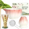 Darčeková sada na matcha čaj: miska, metlička, podložka, lyžička