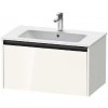 Duravit Ketho.2 - Umývadlová skrinka, 44x81x48 cm, 1 zásuvka, lesklá biela K25063022220000