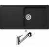 Schock FORMHAUS D-100L Onyx + Schock COSMO 525122 chróm