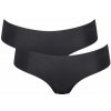 Sloggi 2PACK Bezšvové nohavičky Zero Microfibre Hipster čierne