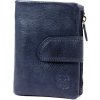 Route 66 CBL2224-GWS modrá dámska kožená peňaženka 10 x 13,5 x 3 cm
