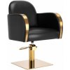 Kadernícke kreslo Gabbiano Malaga zlaté čierne