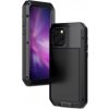 AppleKing superodolné puzdro z kovu, silikónu a tvrdeného skla pre iPhone 11 Pro – čierne - možnosť vrátiť tovar ZADARMO do 30tich dní