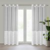 Takoy Záclona DANA 2 z etamínu zdobená v dolnej časti látky pruhmi jemných strapcov 140 x 250 cm-HF-452864 | 140 x 250 cm