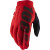Rukavice 100 % Brisker red L