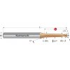 Karnasch 306268015001540 | Tvrdokovová zápustková fréza so zaobleným ostrím 1,5/0,15x40-90x6 mm, Z=4