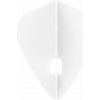 Letky na šípky L-Style Pro L4 Kite, biele