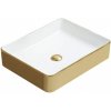 MEXEN - Estela umývadlo na dosku 50x40 cm biela / zlatá 22105053