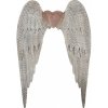 Clayre & Eef Zinková antik nástenná dekorácia anjelské krídla Wings Angel - 79*6*113 cm - Clayre & Eef