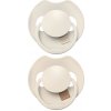 LOVI Cumlík silikónový dynamický Prime 18m+ 2ks Coconut/Ivory 34-403