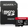 ADATA 128GB MicroSDXC UHS-I U3 V30S HIGH + adaptér AUSDX128GUI3V30SHA2-RA1