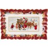 Villeroy & Boch Obdĺžniková dizajnová misa s motívom Santa Clausa 35x23x3.5 cm kolekcia Toy 's Fantasy