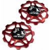 JRC Components kladky prehadzovačky 11z. keramické JRC Farba: Červená