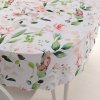 Biante Bavlnený oválny obrus Sandra SA-432 Vtáci medzi kvetmi 140x200 cm