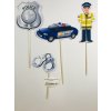 Zápich -Policajt sada 4ks (5-10cm)