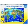 Ravensburger Veľká mapa sveta 200 dielov