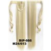 Colík, vrkoč rovný s omotávkou 57 cm - M24/613 (mix platinovo plavá/beach blond)