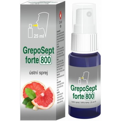 Greposept 800 ústny sprej s výťažkom z jadierok grapefruitu 25 ml