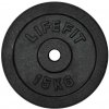 Lifefit Kotúč 15kg, kovový, pre 30mm tyč