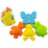 Teddies Formičky Bábovky na piesok plast zvieratká 3 druhy v sieťke 12x10x8cm