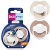 Dynamický silikónový cumlík LOVI Prime 6-18m 2 ks ivory glow/blush glow