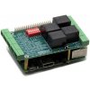 Stohovateľný HAT (8 vrstiev) so 4 relé pre Raspberry Pi