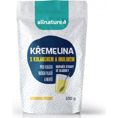 ALLNATURE Kremelina s kolagénom a inulínom príchuť citrón 100 g