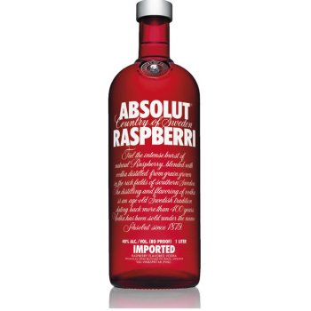 Absolut Raspberri 40% 1 l (čistá fľaša)