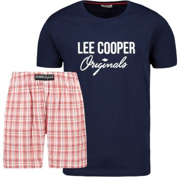 Lee Cooper Logo pánské pyžamo krátké modré