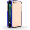 AppleKing transparentný kryt s farebným rámom z mäkkého plastu pre iPhone 7 / 8 - modrý - možnosť vrátiť tovar ZADARMO do 30tich dní