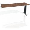Pracovný stôl Flex, 160x75,5x60 cm, orech/kov