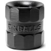 Oxballs BullBalls 1 Tar, čierny silikónový naťahovač semenníkov 5 cm