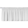 Dekoria Krátky záves na riasiacej páske, biela, 260 x 40 cm, Linen, 392-04