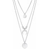 Viceroy Štýlový oceľový náhrdelník s príveskami Popular 75198C01000