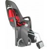 Detská sedačka na bicykel HAMAX s uzamykateľným zámkom Zenith Relax Grey/Red (7029775530522)