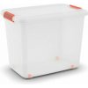 Kis K Latch Box XXL 69 l průhledná/oranžová
