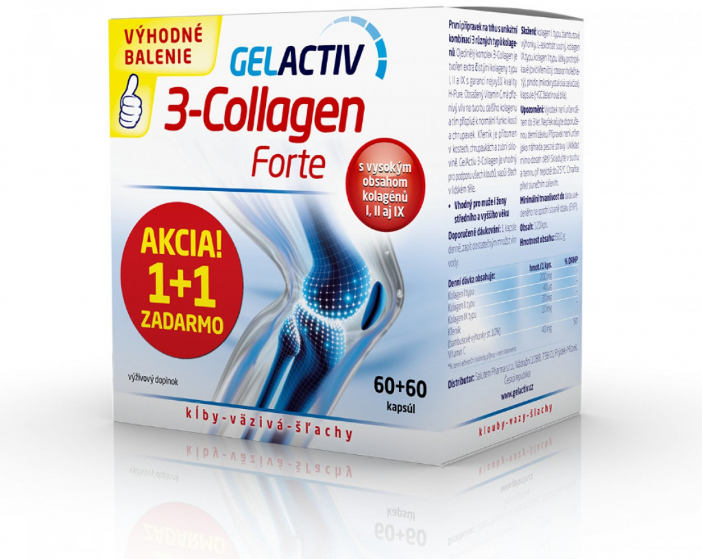 Gelactiv 3-Collagen Forte 120 kapsúl