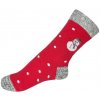 Knebl Hosiery Art.18 Detské zimné ponožky Knebl Červený snehuliak - 25-28