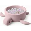 MeowBaby® suchý bazén Boucle Turtle, Raspberry Glaze Pink