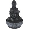 HOMESTYLING Fontána izbová s LED osvetlením 29 cm Budha šedá