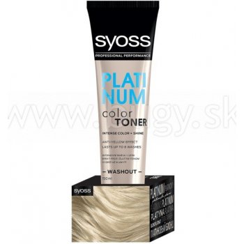 Syoss Color Toner Washout dočasná intenzívna farba na vlasy Platinový 150 ml