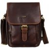 Pánska kožená crossbody taška KT182 hnedá
