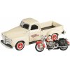 Harley Davidson Maisto Chevrolet 3100 Pickup + FLSTS Heritage 1:24