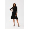 Stylove koktejlové šaty klasického strihu midi veľkosti M