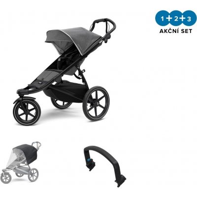 Thule Urban Glide 2 Grey Melange Black 2021 + pláštěnka + madlo