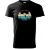 Paragliding vintage - Klasické pánske tričko vyššej gramáže - 4XL ( Čierna )