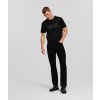 Karl Lagerfeld Flock Straight Denim Pants Black Denim